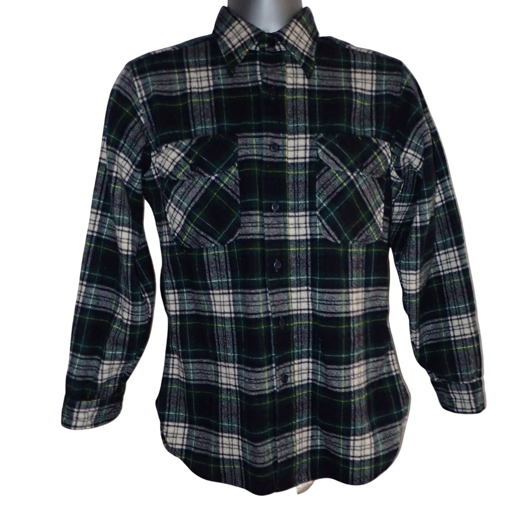 Pendleton Country Traditionals Wool Flannel Shirt Campbell Dress Tartan Mens M‎